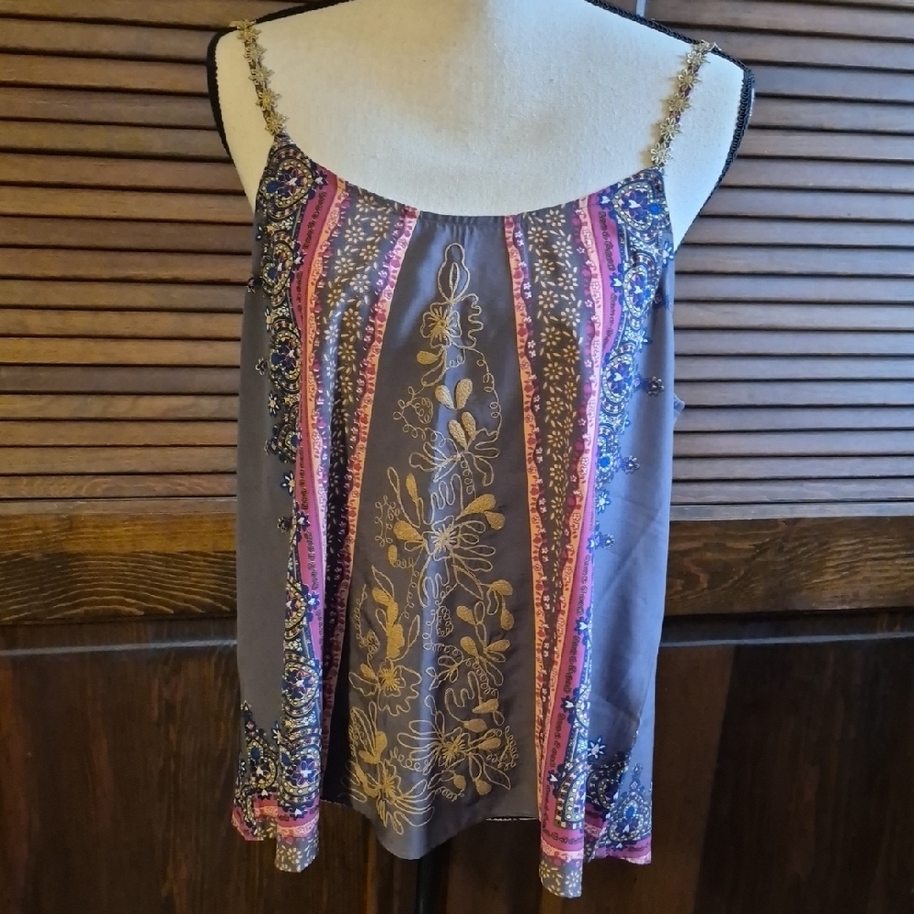 Gimmicks by BKE Embroidered Tank Top